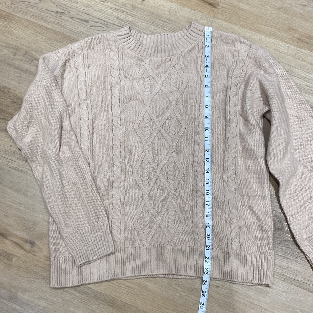 Joe Fresh x Jillian Harris Pink Cable Knit Sweater - Picture 9 of 10